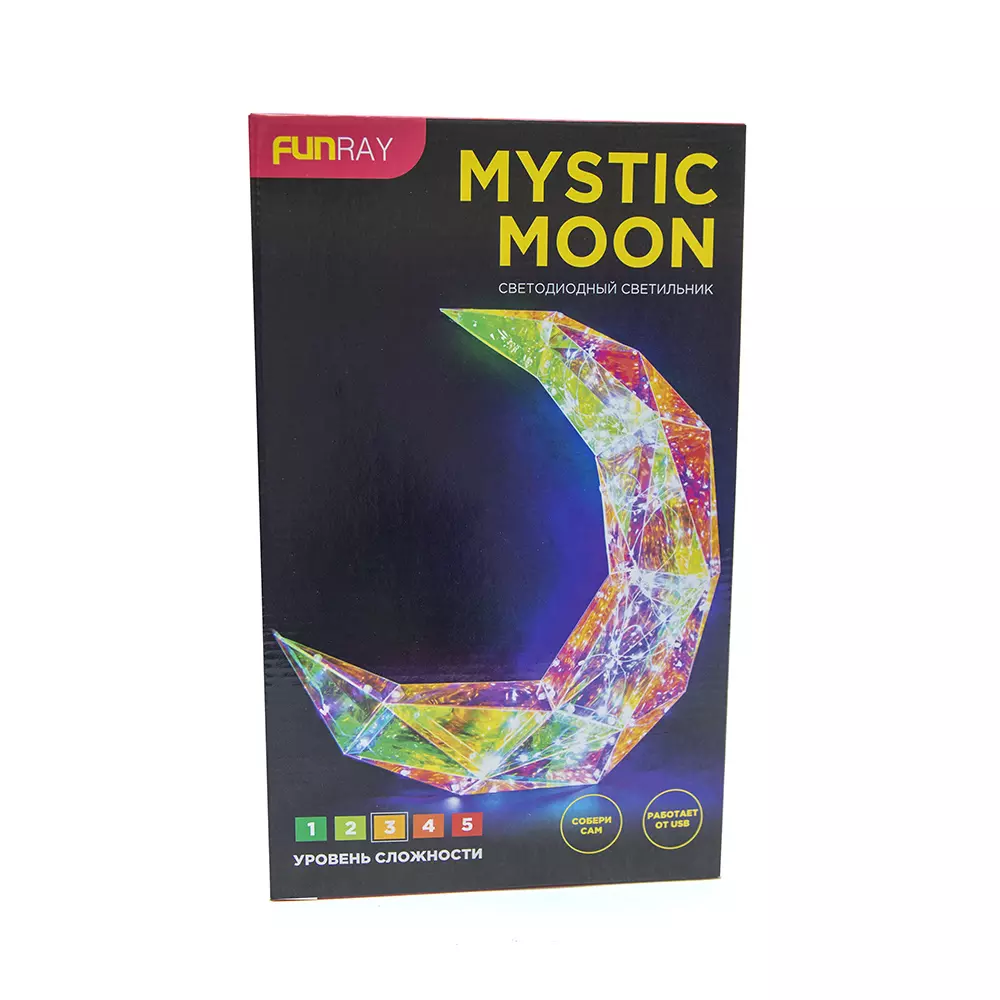 Светодиодная фигура DIY Mystic Moon Луна 45 см, USB гирлянда в комплекте Funray 10004