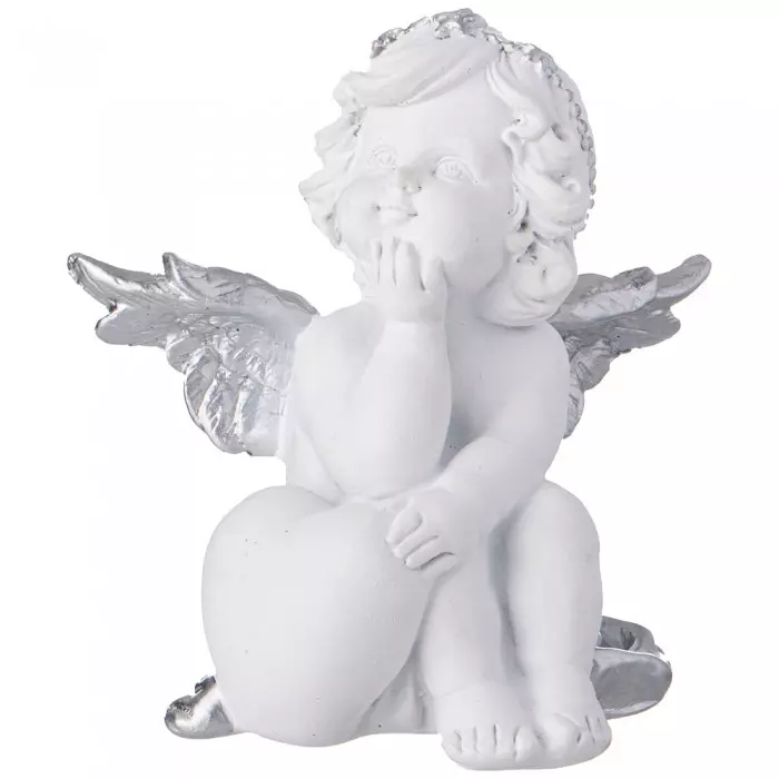 Фигурка Мечтающий ангел  9,7*6,6*10,6 см, 390-1303