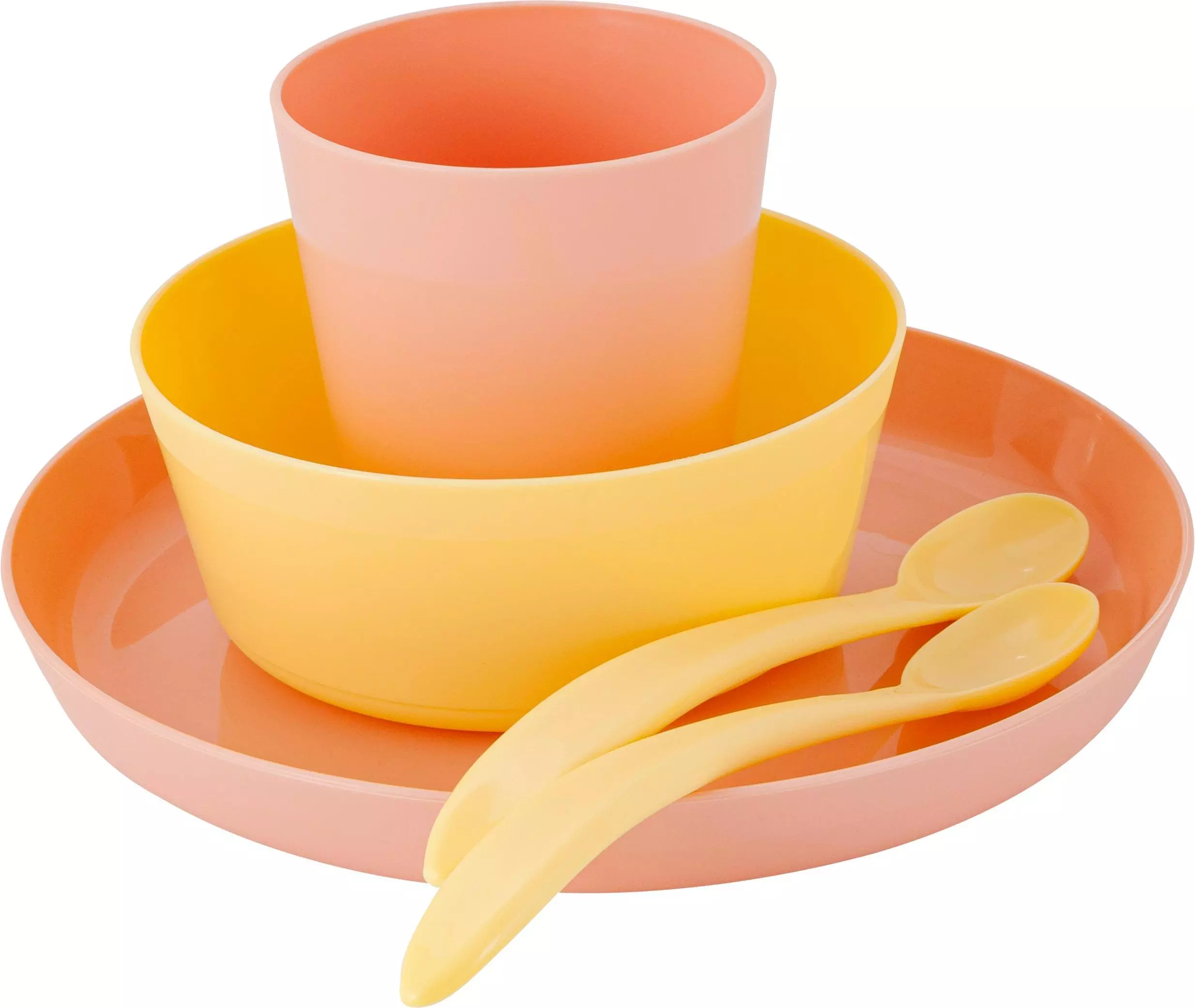 Набор детской посуды 5 предметов Follow Me Lalababy персиковая карамель LA160012040