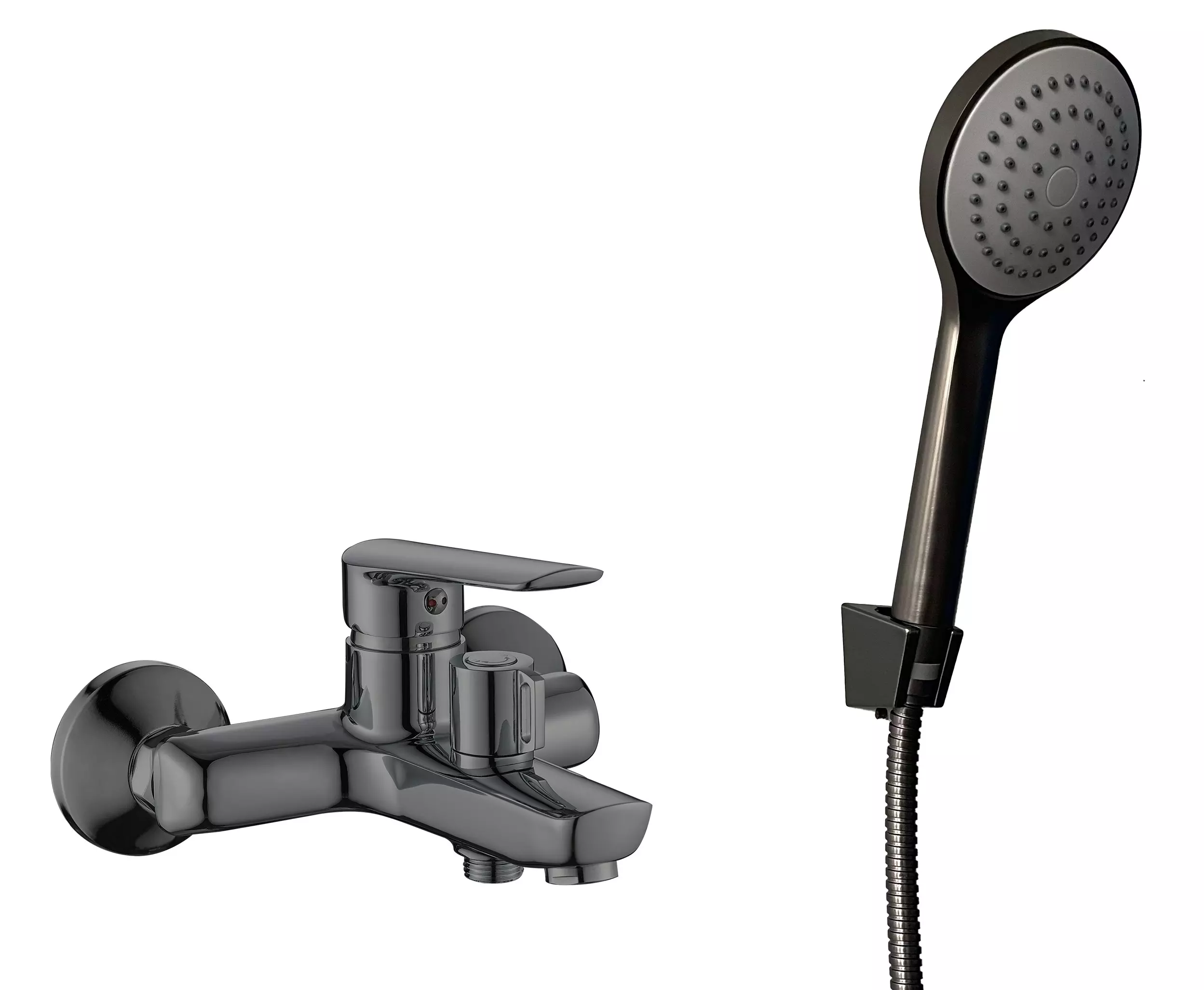Смеситель для ванны, графит ESKO Lagos Gun Metal LG54GM c аксессуарами
