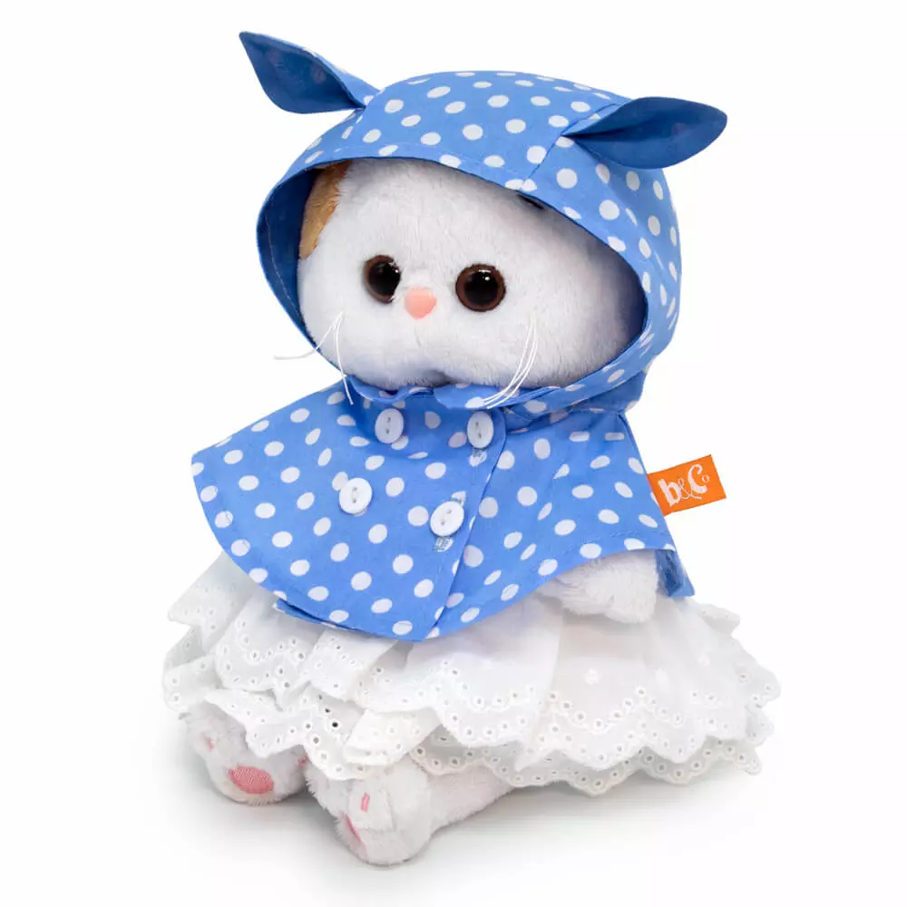 Мягкая игрушка Ли-ли Baby Кошечка 20 см в кейпе с капюшоном Budi basa LB-093