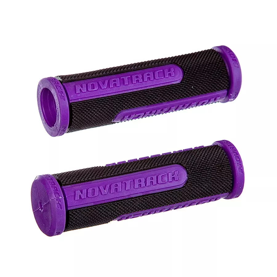 Грипсы Novatrack, 110мм, черно-фиолетовый (РТ266С)  Х76786