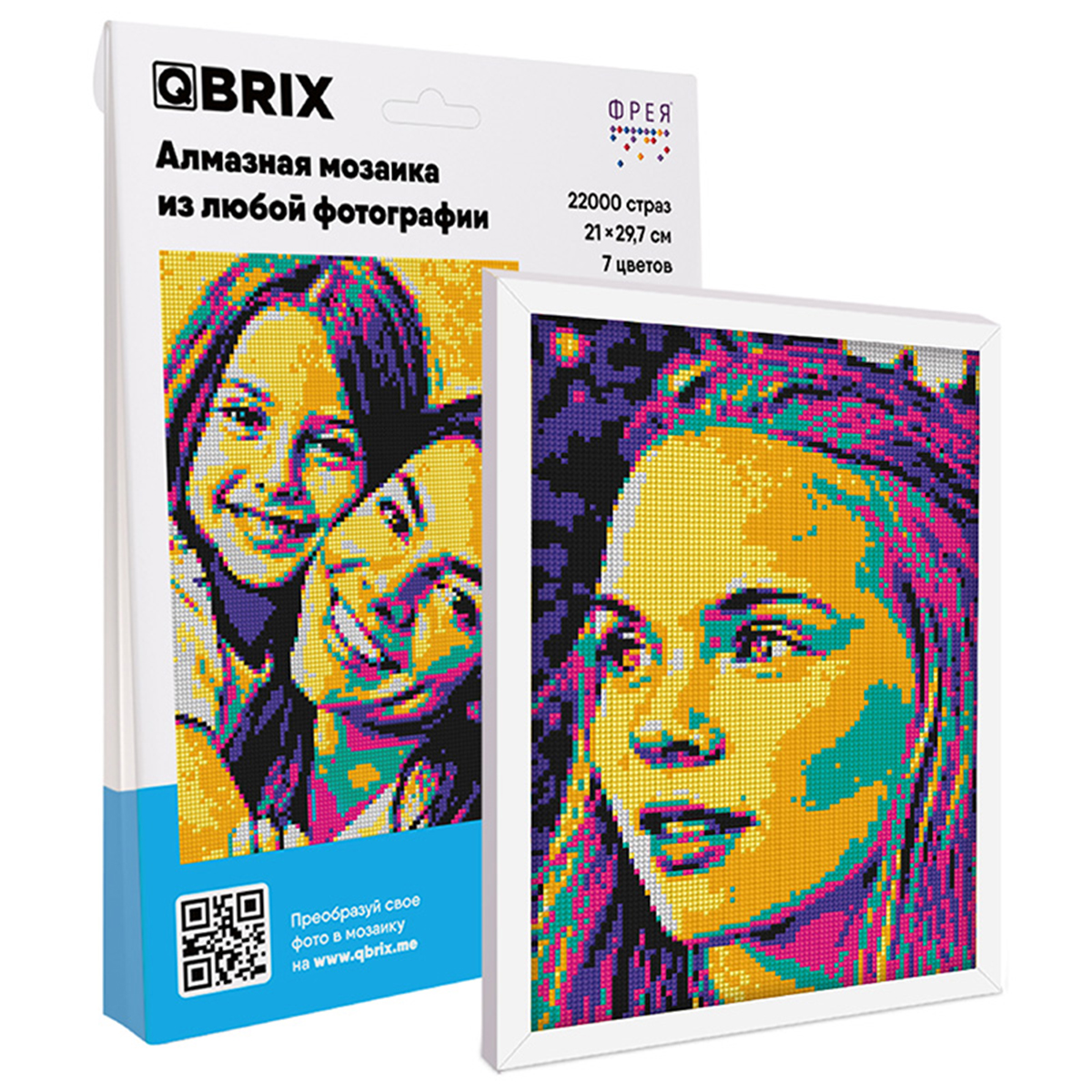 Алмазная фото - мозаика QBRIX POP-ART на холсте — купить по выгодной цене в  интернет-магазине Колорлон