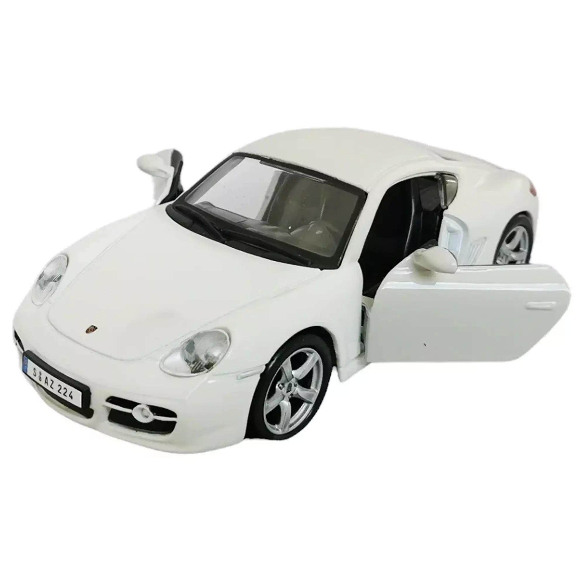 Машинка die-cast Porsche Cayman S Bburago 1:32, белая 18-43003