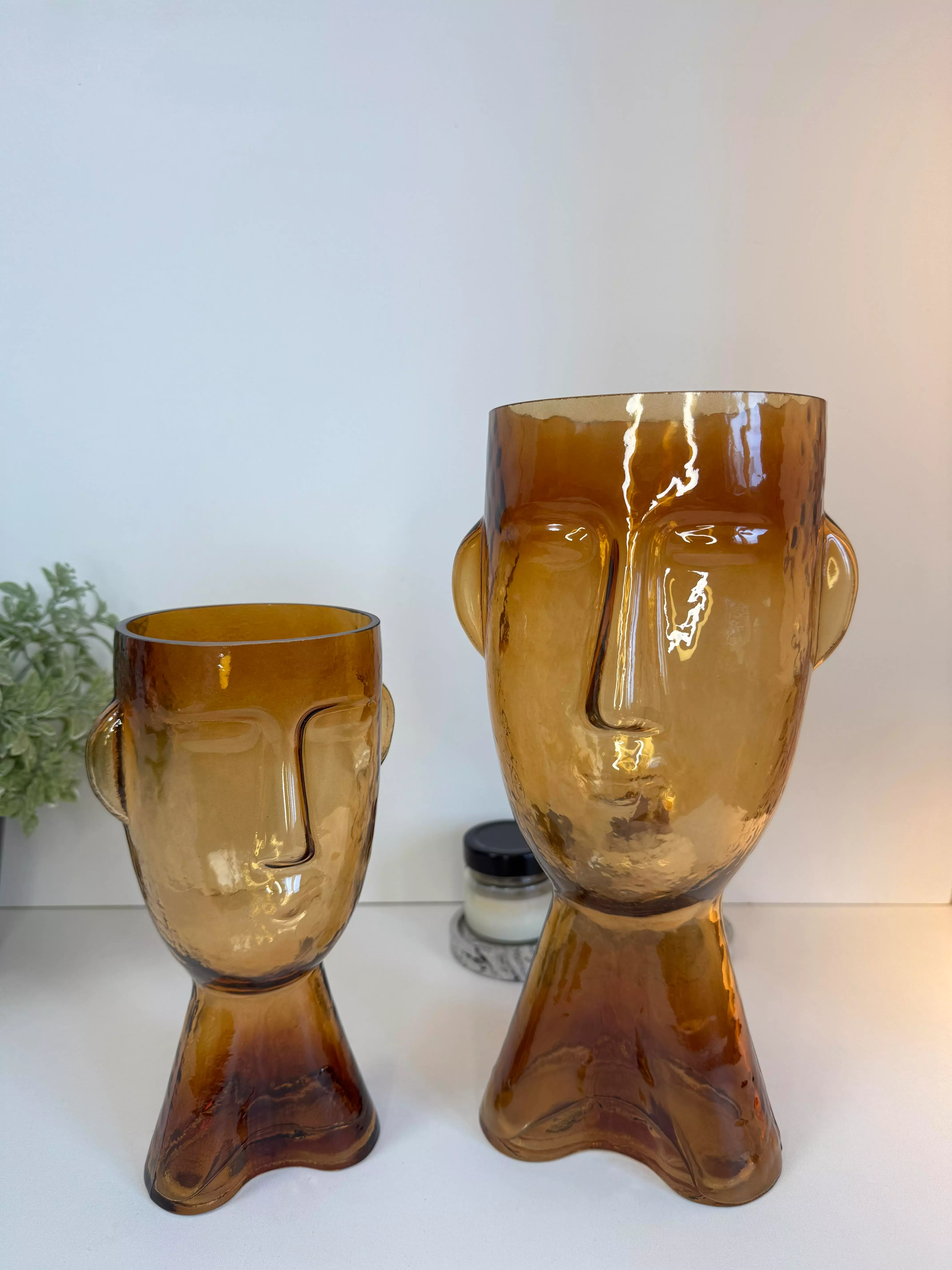 Ваза стекло коричневое 12cm*23cm арт.7160