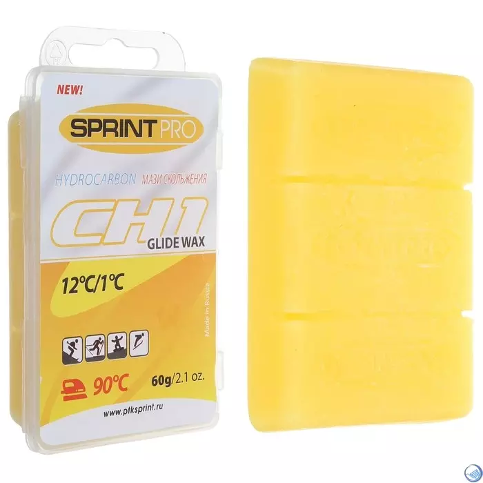 Мазь скольжения в (парафин) SPRINT PRO серия CH 60грCH3, -3 -8 C, Violet