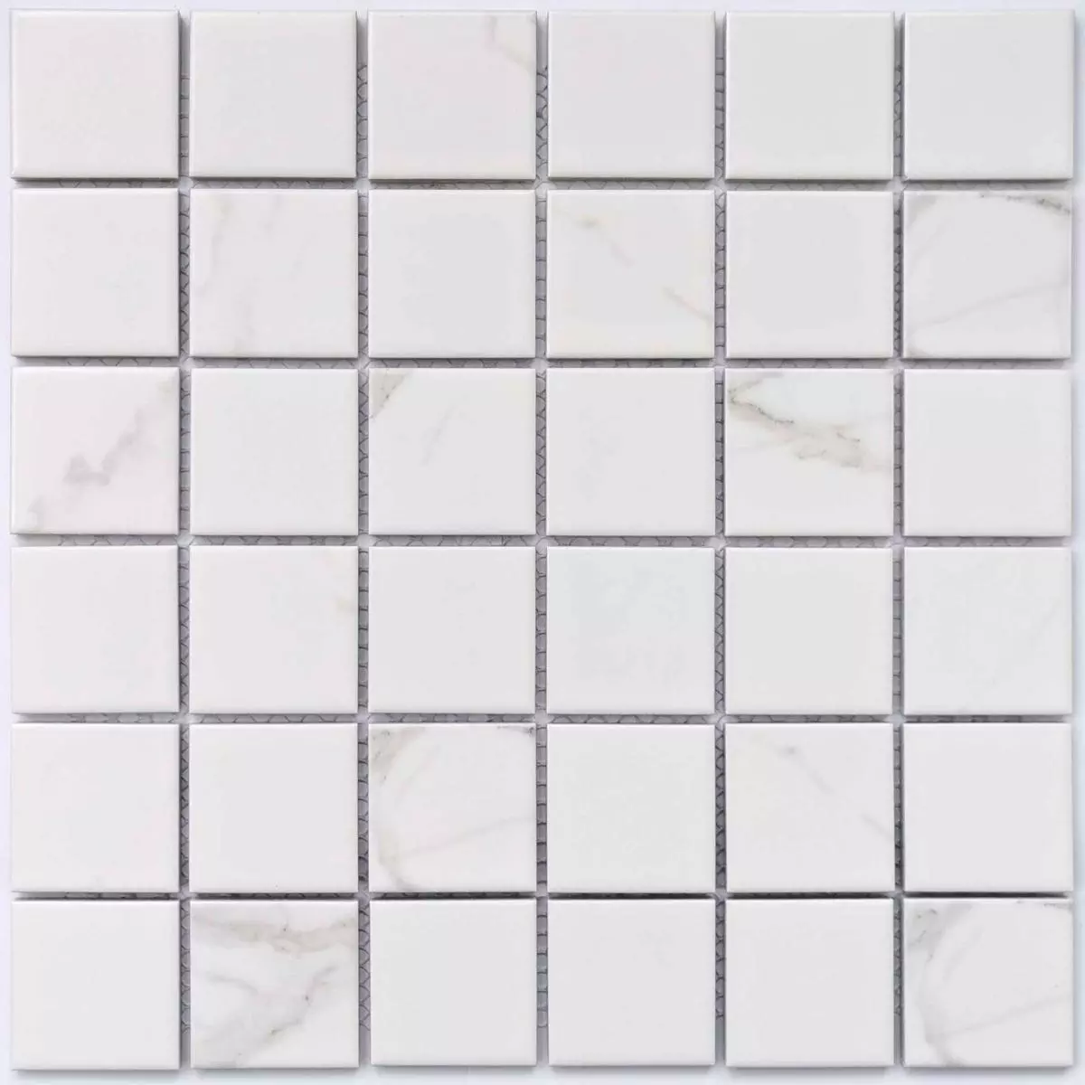 Мозаика декоративная керамическая Carrara-48 6*48*48 303*303 (кор. - 15 шт.)