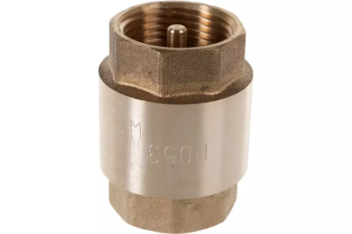 Обратный клапан 3/4" ВР, латунь, латунный шток, СТМ CBCVB034