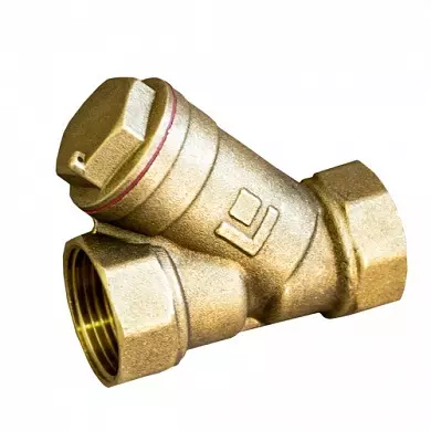 Фильтр грубой очистки воды косой сетчатый 1/2" ВР/ВР, латунь