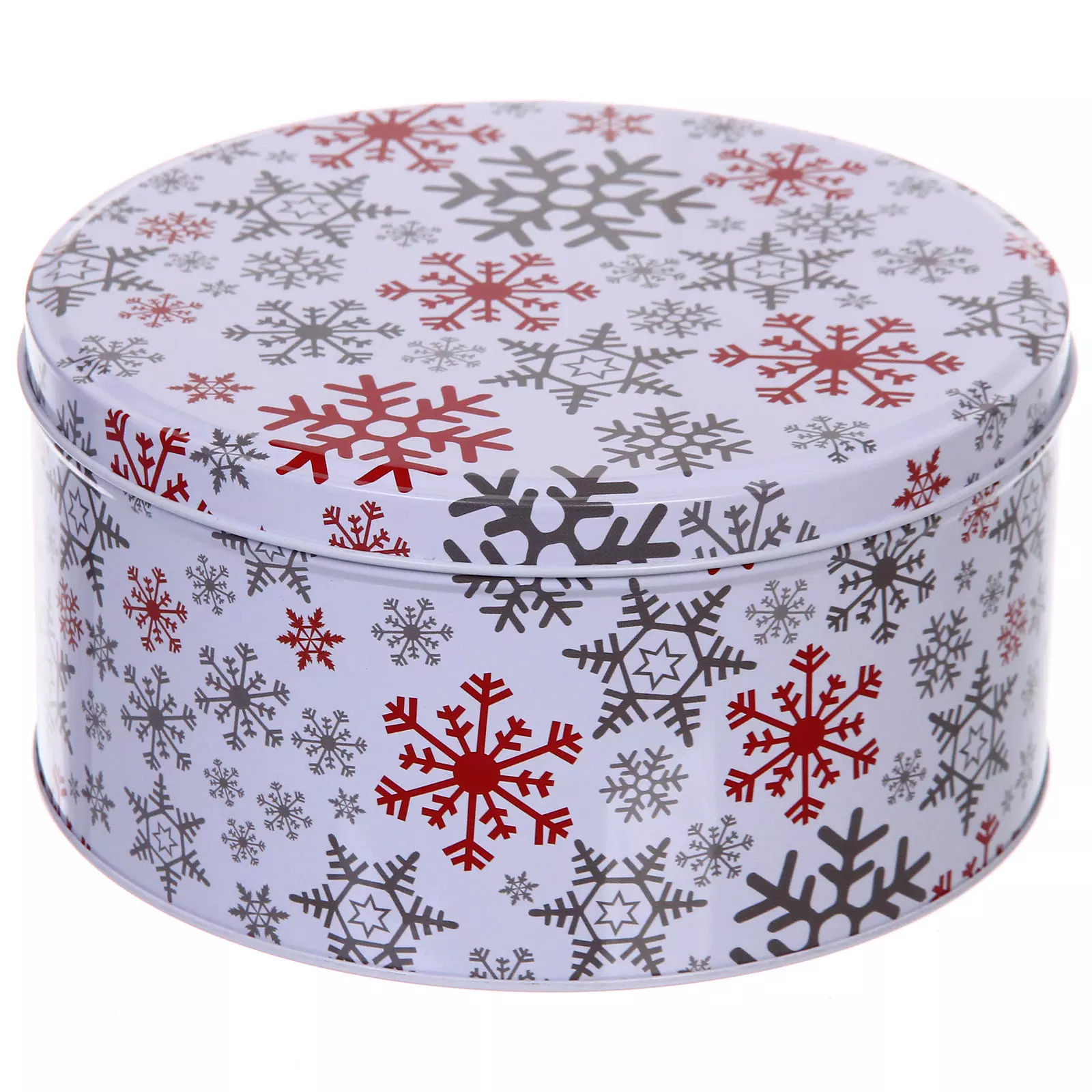 Банка жестяная Снежинка 1500 мл 16,8х8 см 894-434