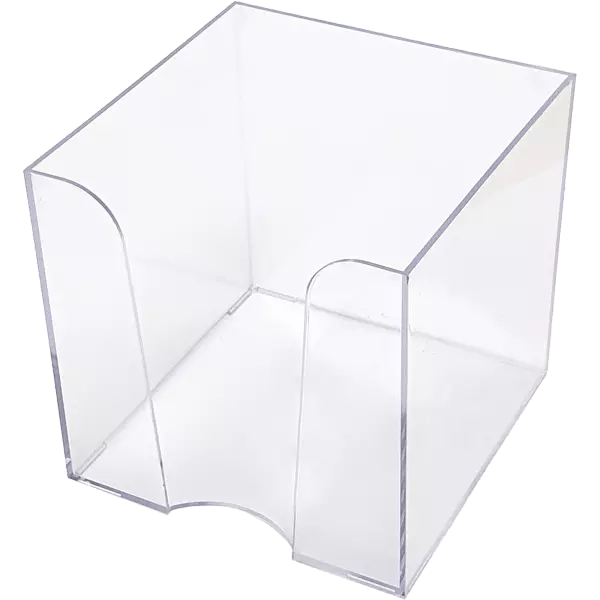 Пластиковый бокс для бумажного блока 9x9x9 см, прозрачный, Attomex 4105403