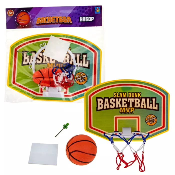 Баскетбольный щит с баскетбольным мячом 27*16 см