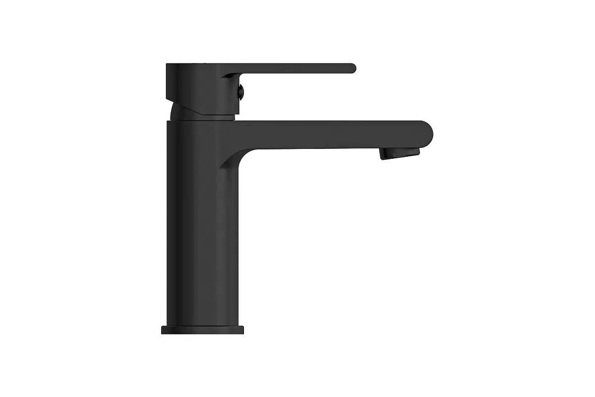 Смеситель для раковины Cersanit BRASKO BLACK однорычажный черный клик клак