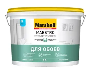 Краска для стен и потолка Maestro Интерьерная классика белая BW 9 л.глубокоматовая в/д