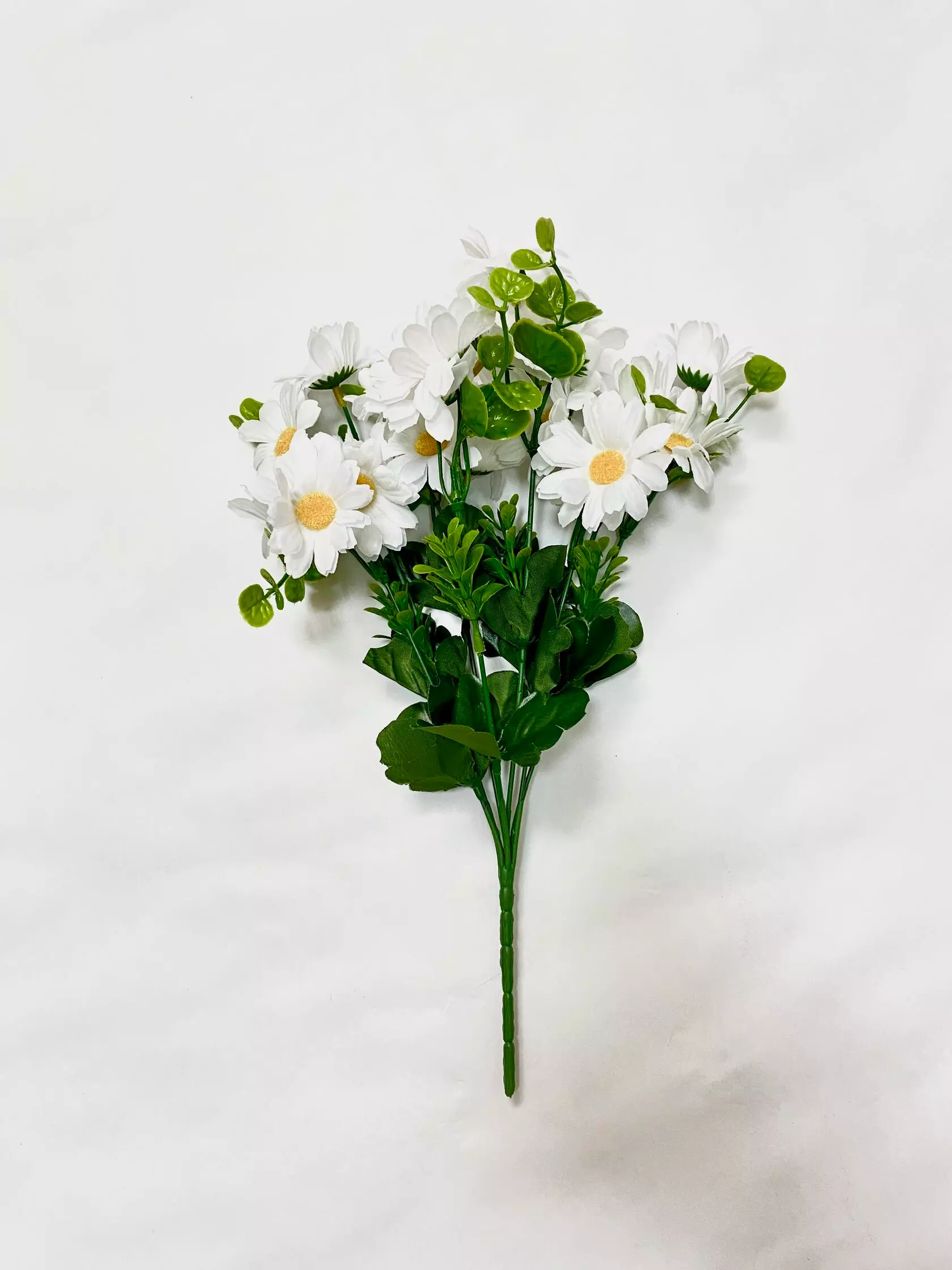 Искусственный цветок Ромашки с зеленью 45см 7вет 129/1