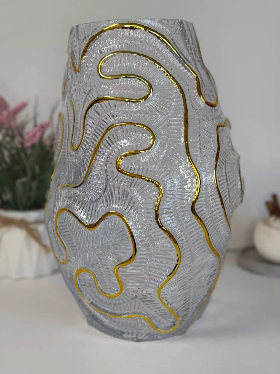 Ваза стекло 21см*30cm арт.7154