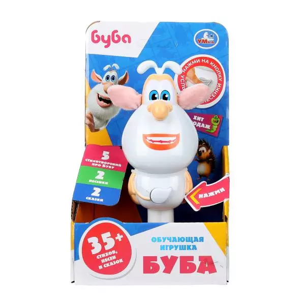 Интерактивная игрушка Буба 35+ стихов, песен и сказок Буба Умка HT565-R-WOD