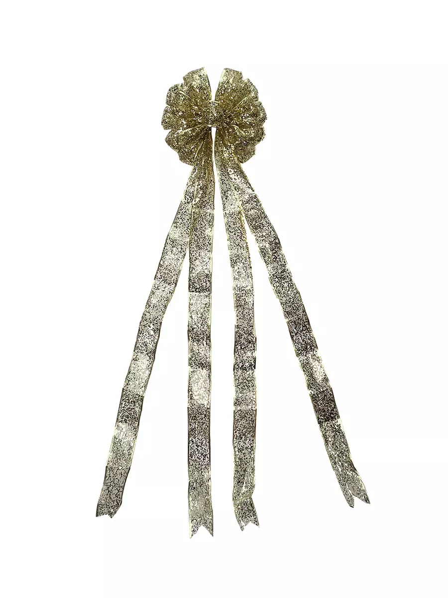 Декоративное украшение БАНТ Золотой из полиэстера / 4x130x28см 91405