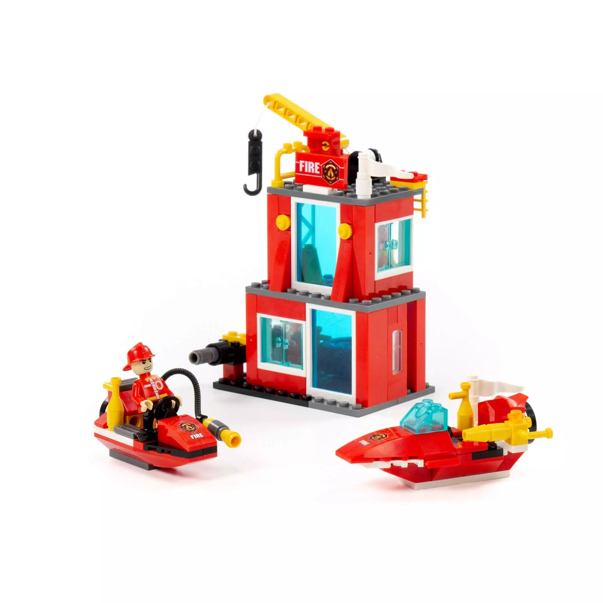 Конструктор Город. Пожарная часть на воде (180 элементов) Полесье 81889