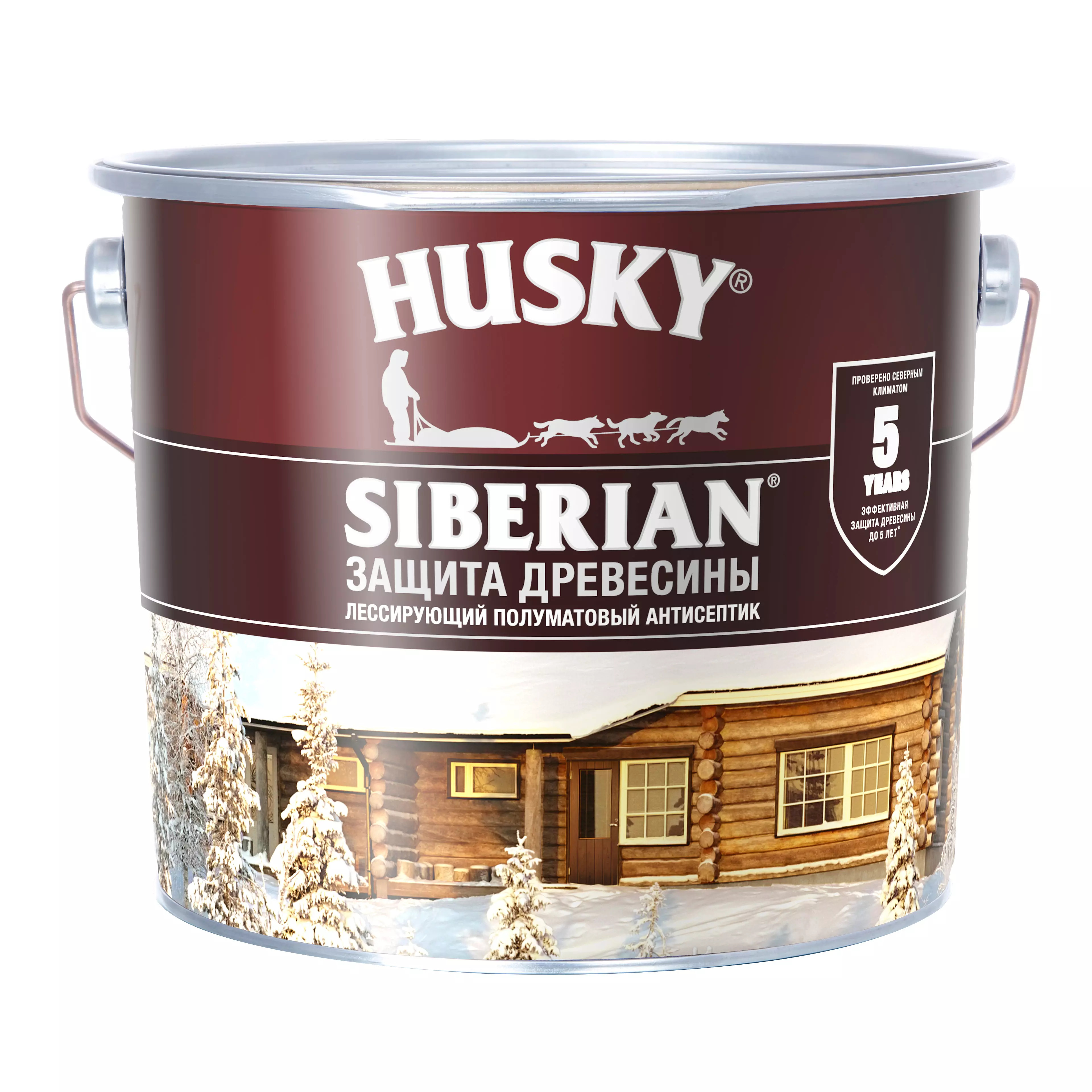 Антисептик Husky Siberian полуматовый бесцветный 2,7 л