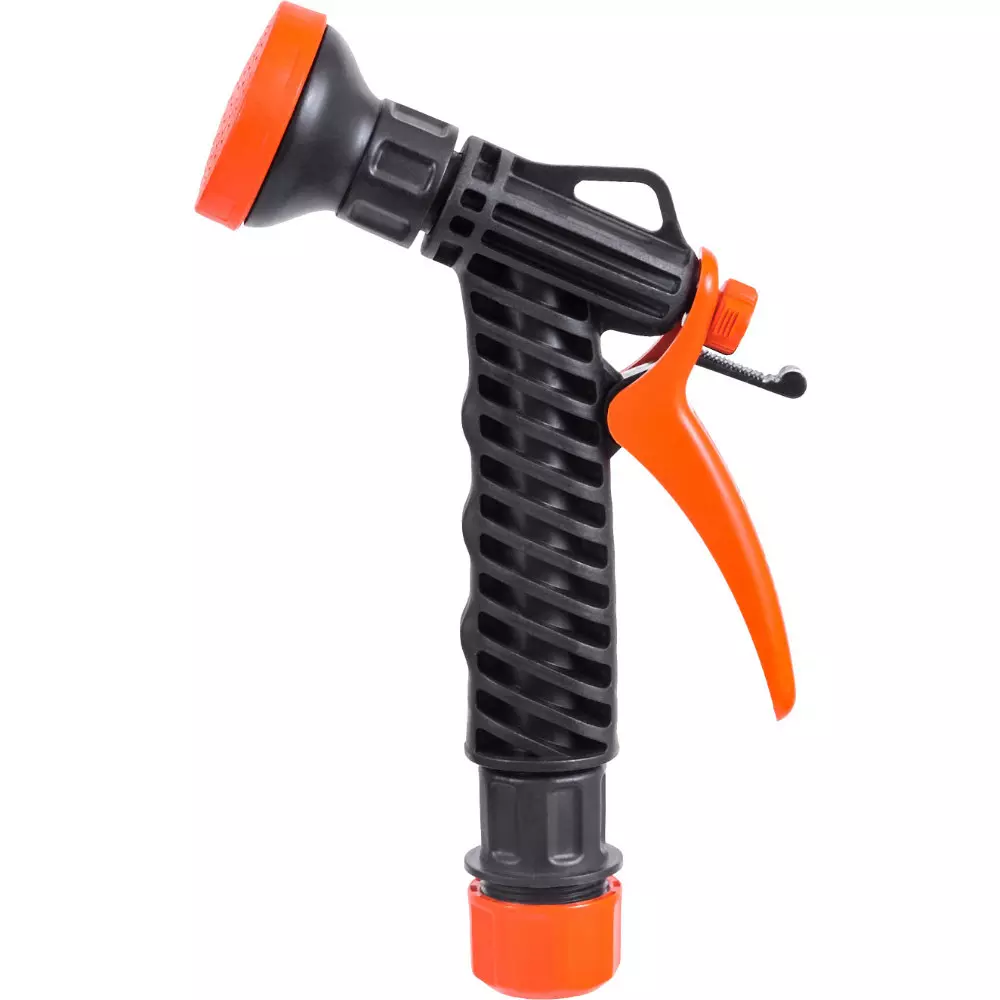 Пистолет-душ для полива с фиксатором с цанговым зажимом 1/2" Жук 4091-00