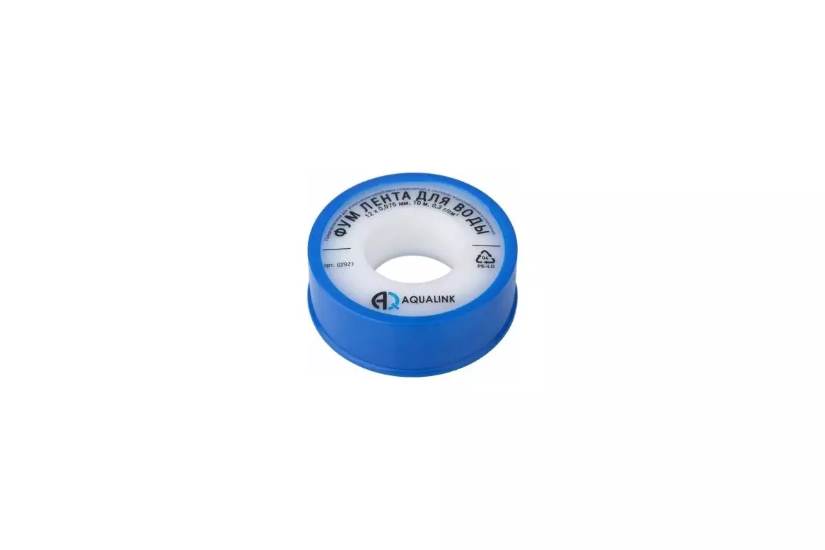 Фум лента 12х10000х0,075 мм, AQUALINK 02921