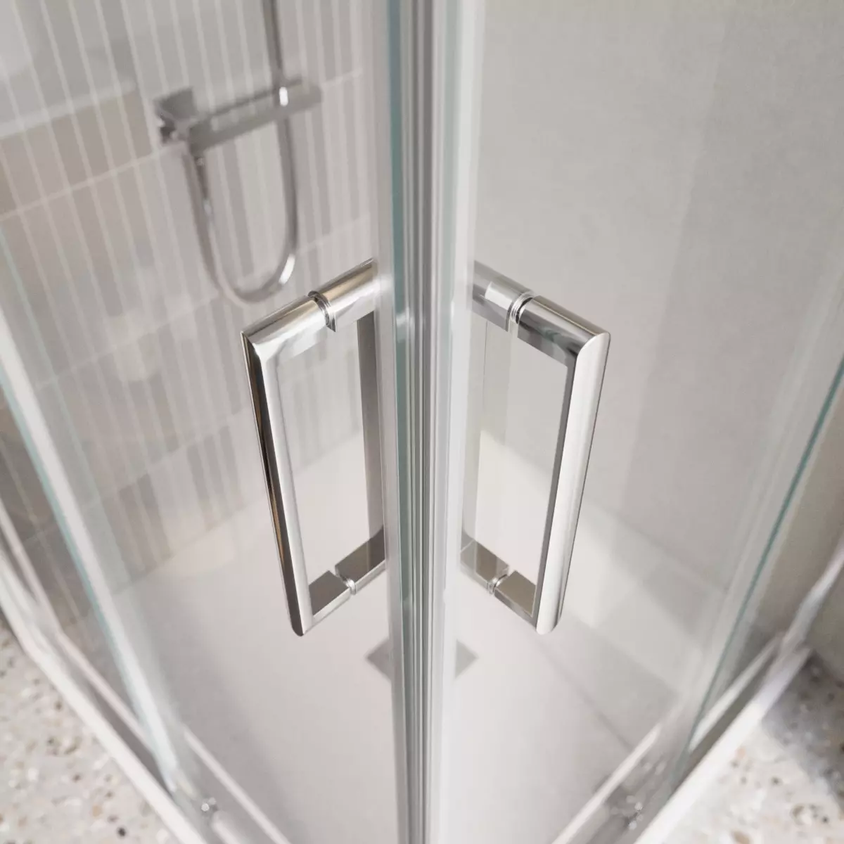 Душевой уголок BelBagno LUCE-A-2-90-C-Cr хром, стекло прозрачное