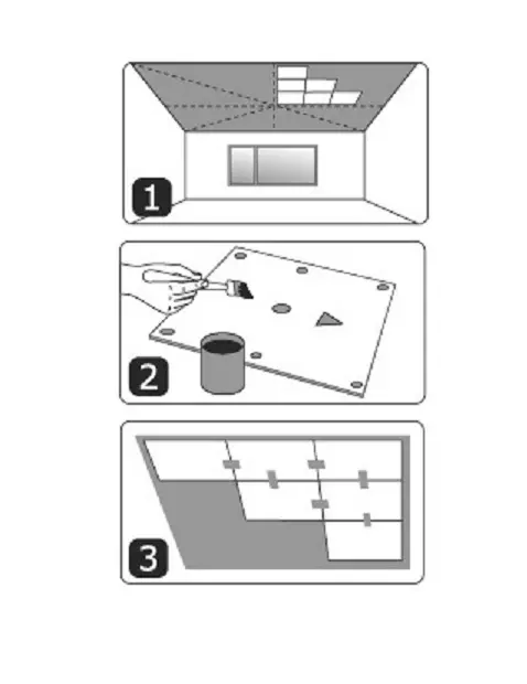 Потолочная плитка штампованная Формат 50х50см 2кв.м/уп