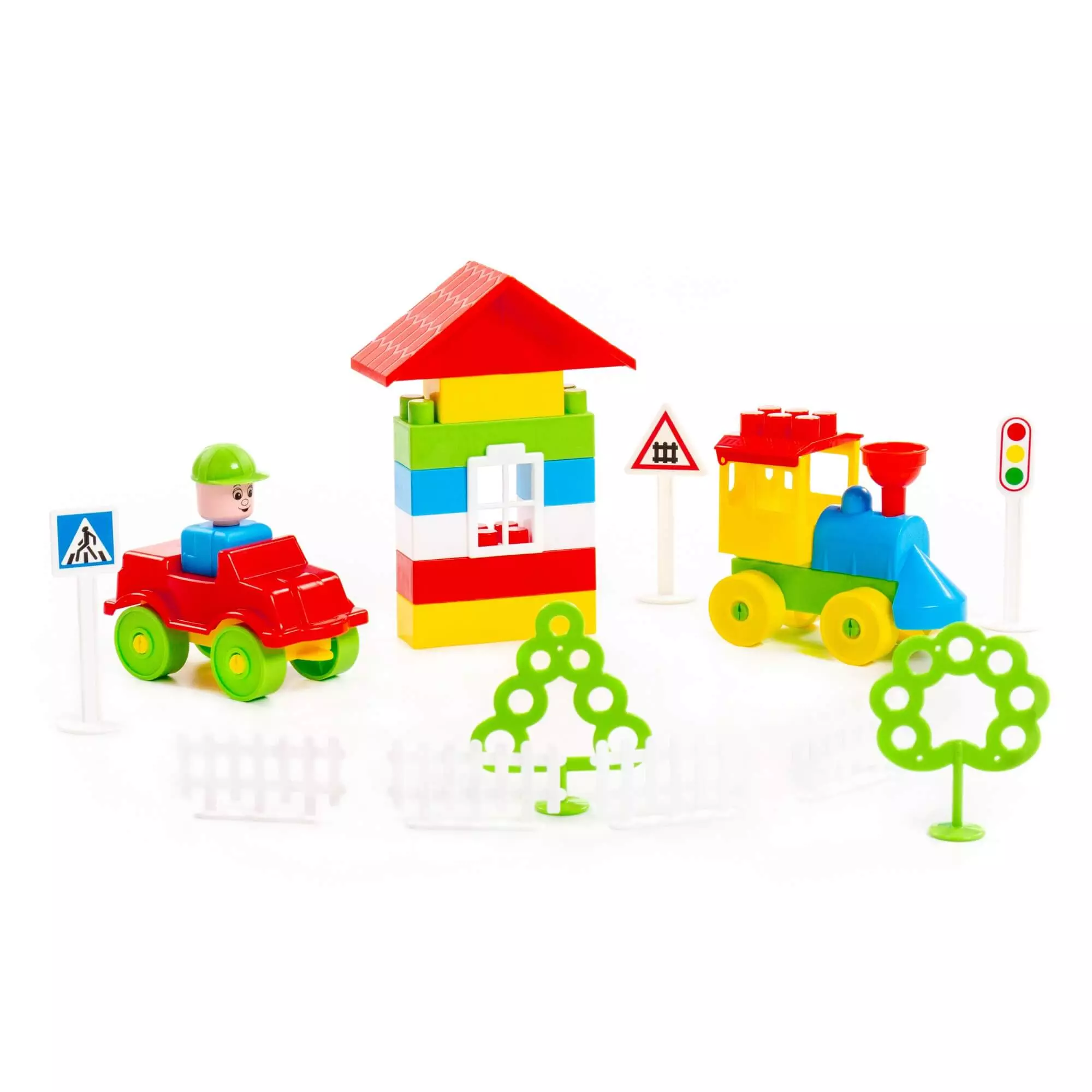 Конструктор 68 элементов, Строитель, Полесье 36094