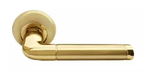 Дверная ручка круг RUCETTI RAP 2 SG/GP матовое золото/золото