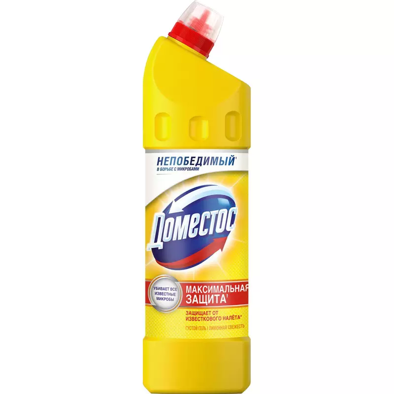 Средство для унитаза ДОМЕСТОС Лимонная свежесть 1 л
