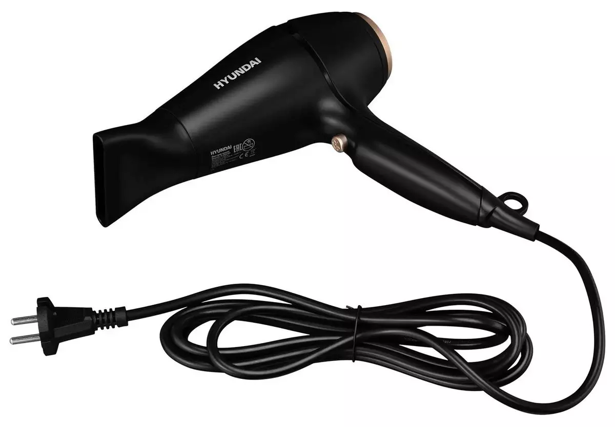 Фен для волос HYUNDAI 2000Вт 2 скорости 3 режима шнур 1,8м H-HD0767