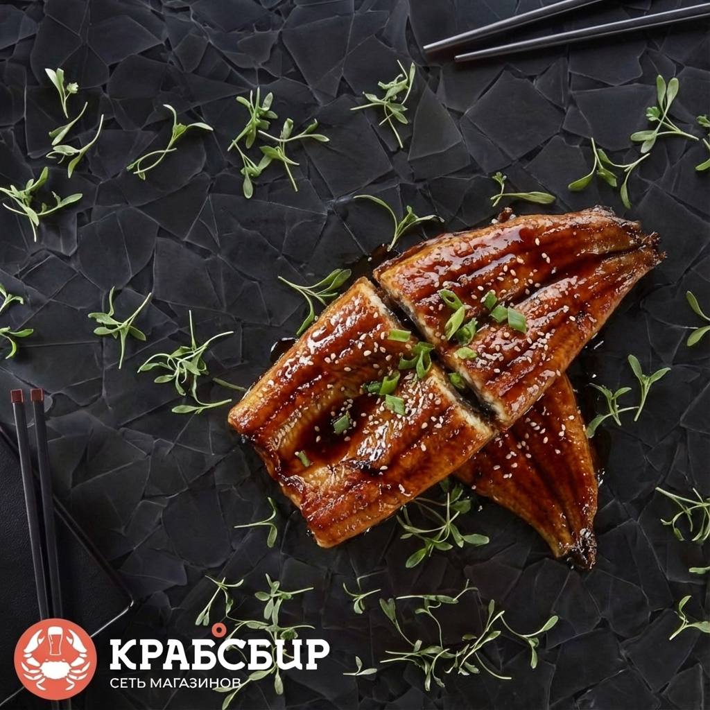 Угорь жареный в соусе Унаги