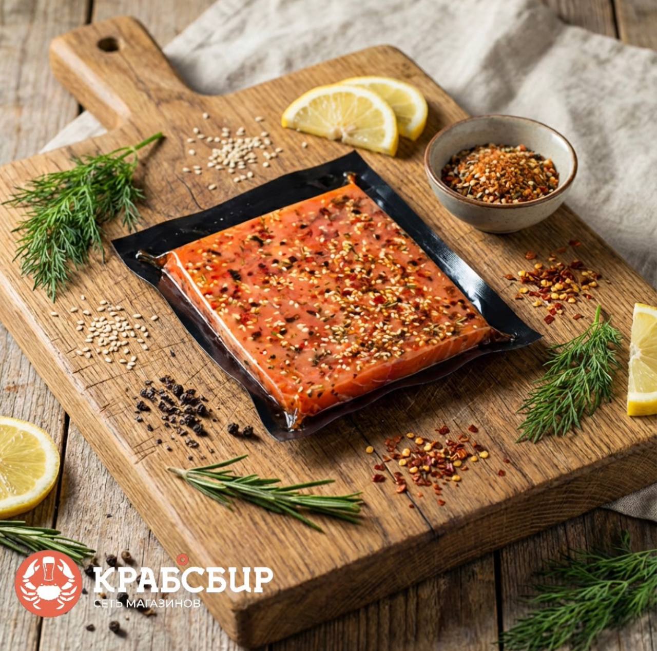 Брикет нерки холодного копчения