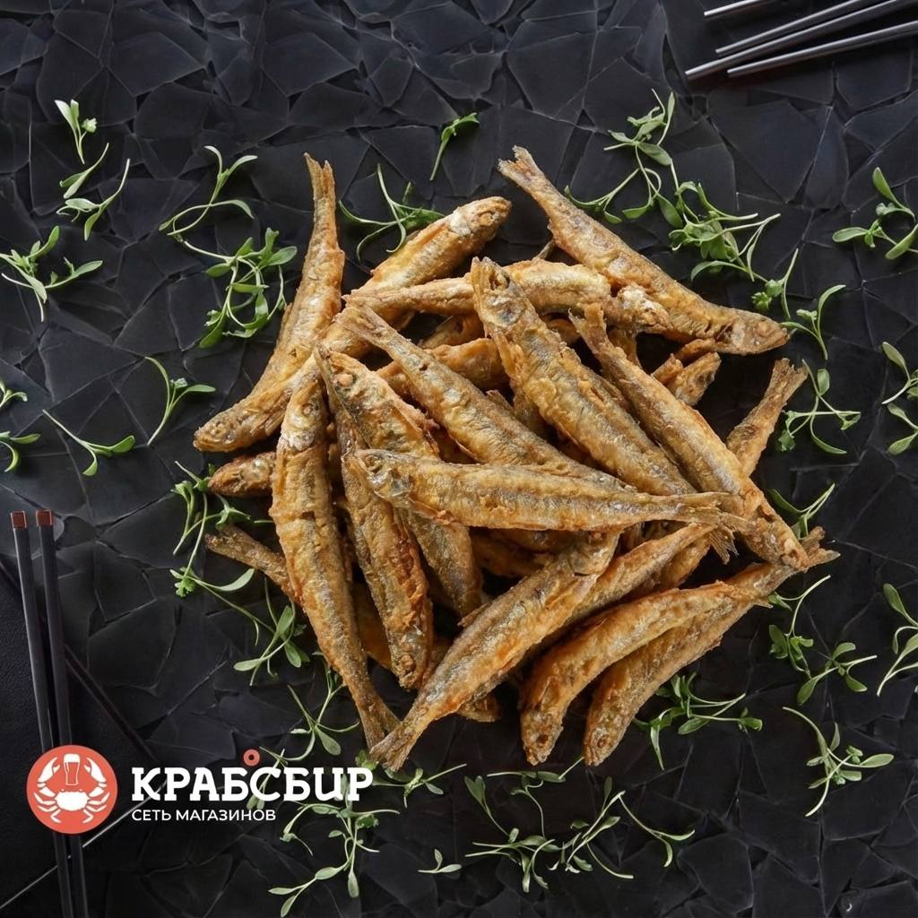 Жаренная корюшка