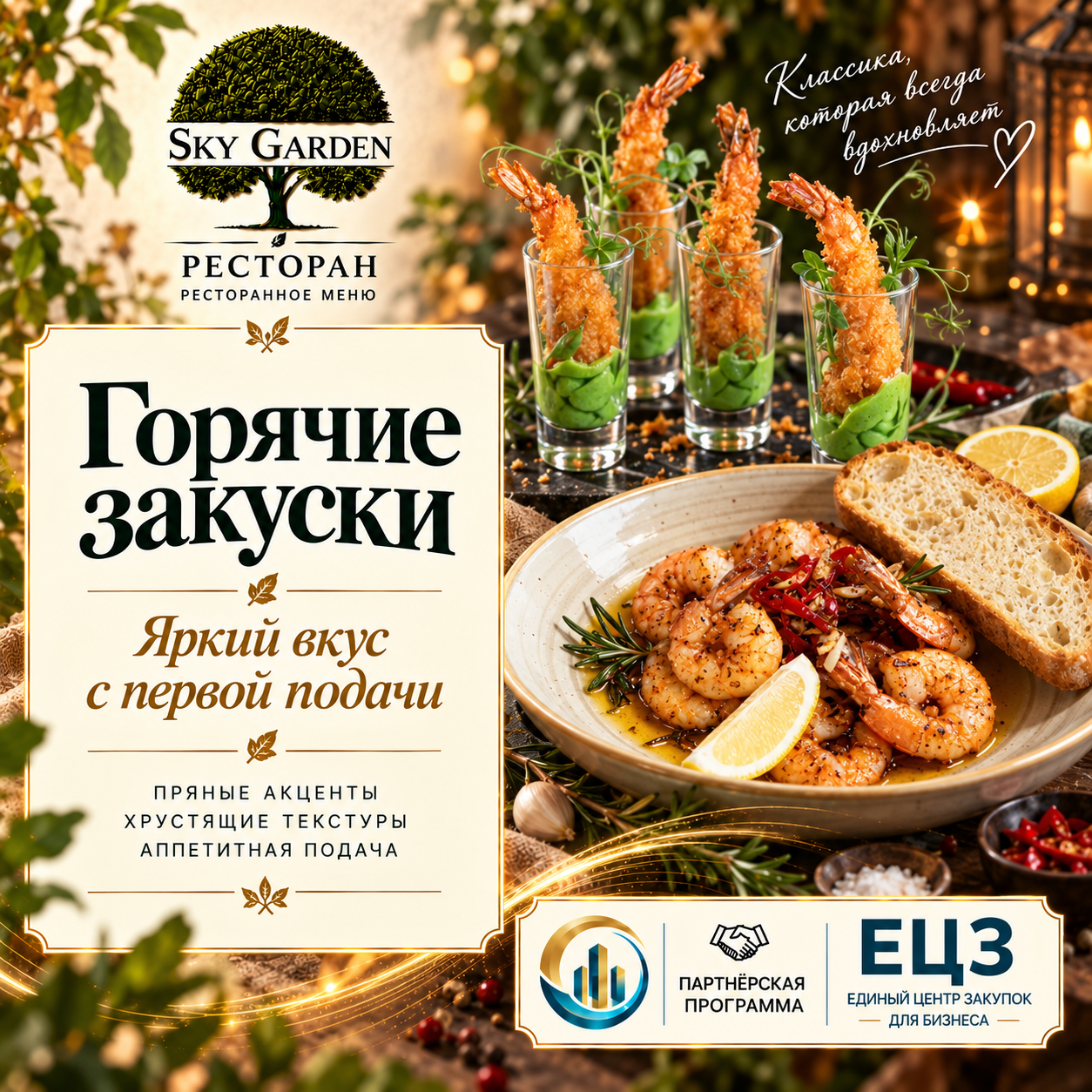 Горячие закуски