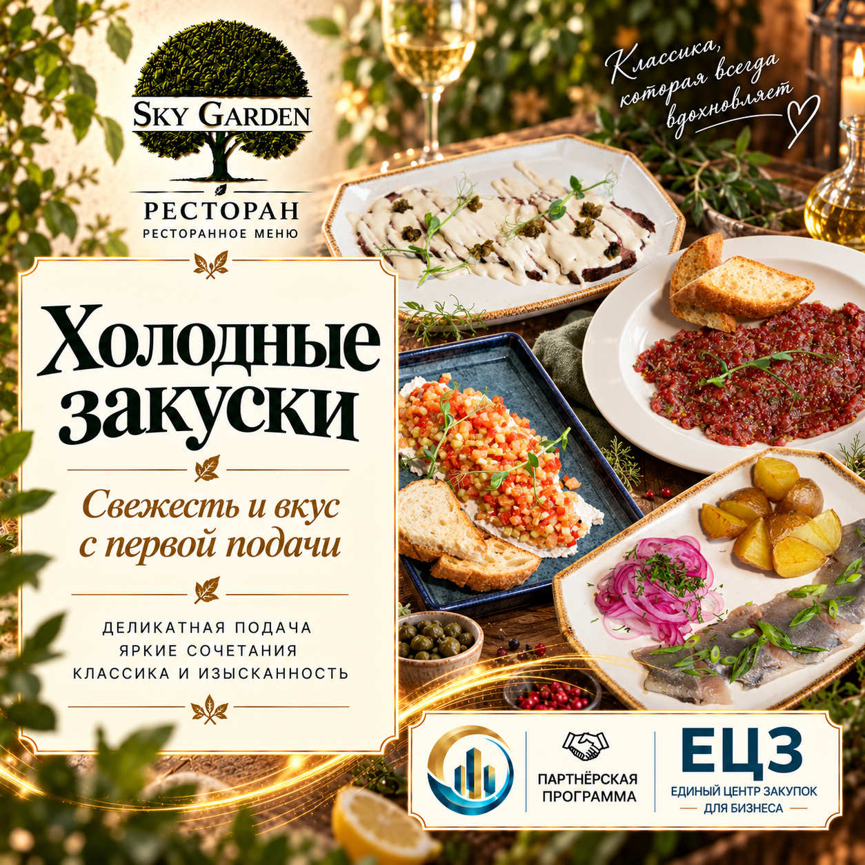 Холодные закуски