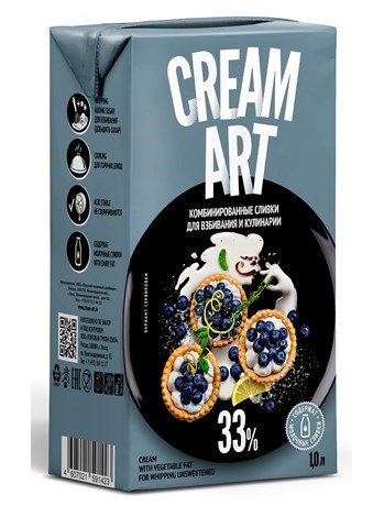 Сливки раст 33% 1л Creamart