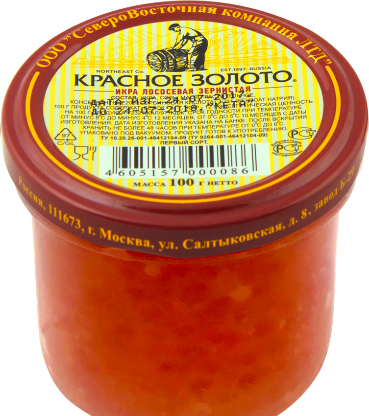 Икра 100мл с\б Красное золото