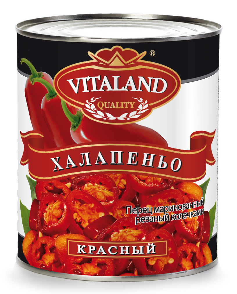 Халапеньо красный 3,4кг ж\б