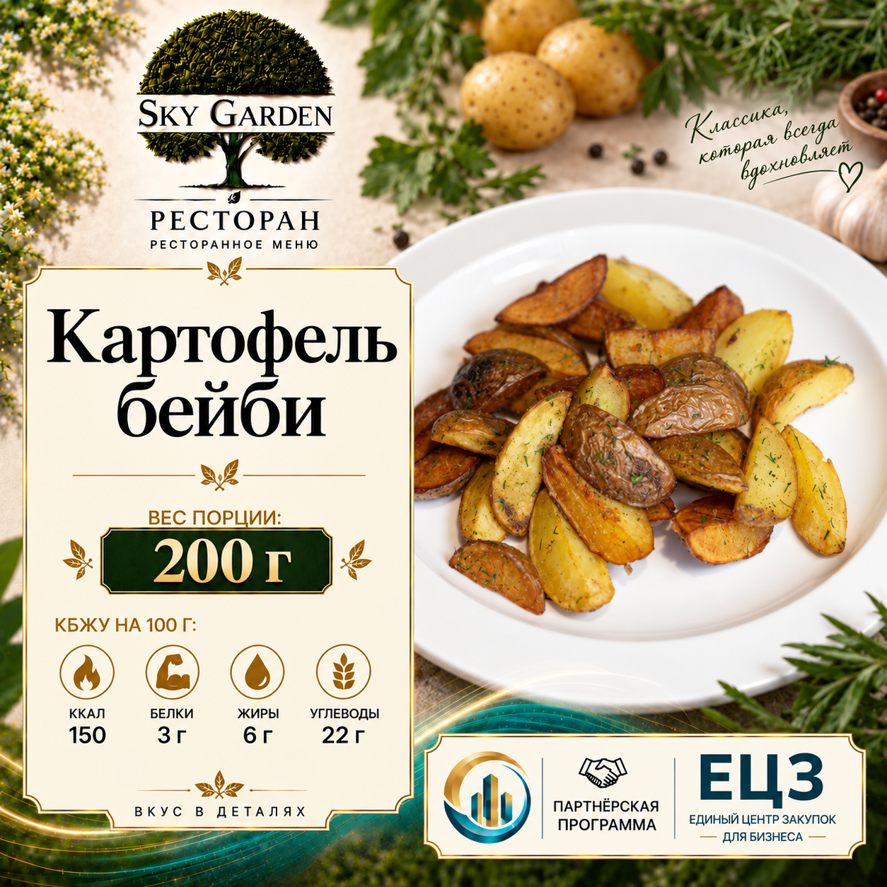 Картофель бейби 200 гр