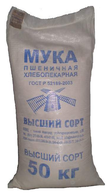 Мука пшеничная в\с 50кг
