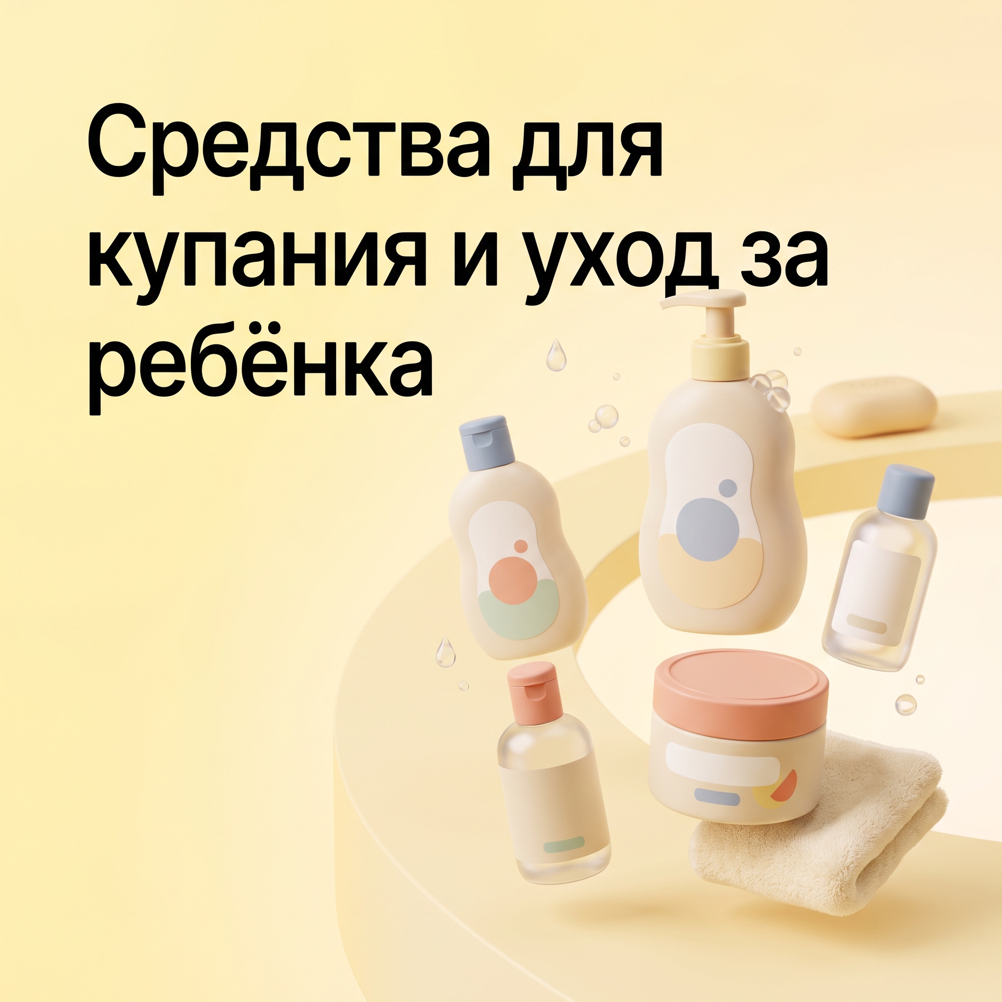 Средства для купания и уход за кожей ребёнка