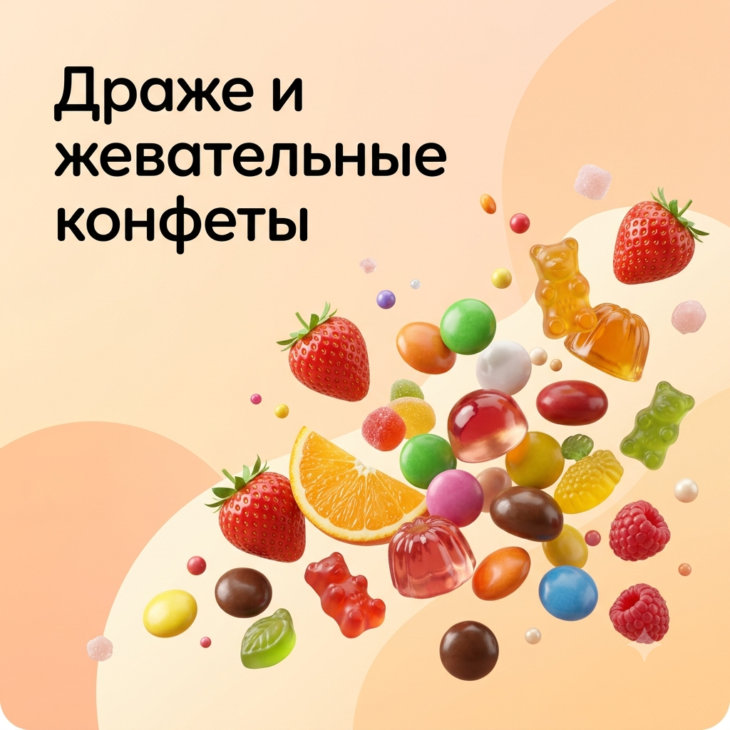 Драже и жевательные конфеты