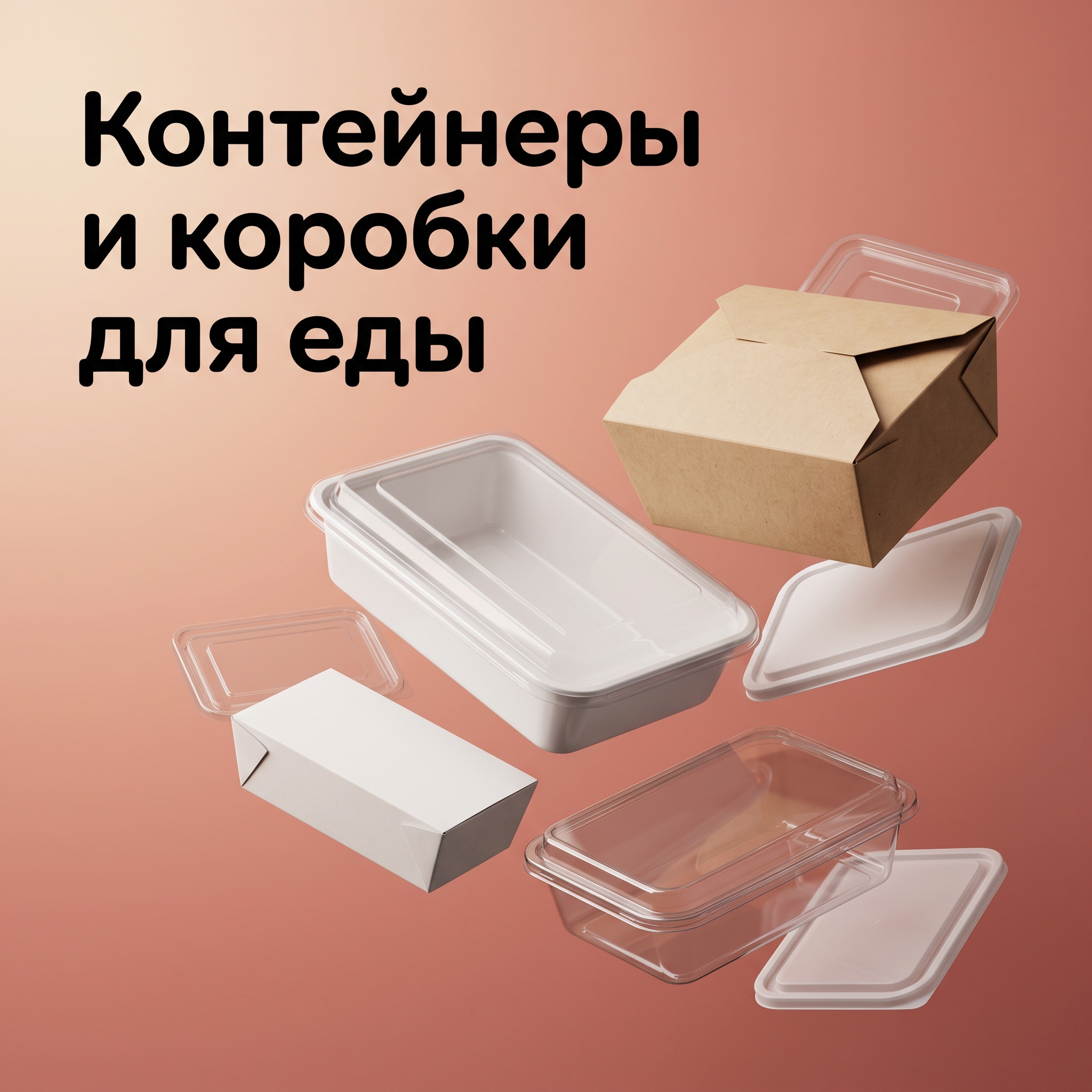Контейнеры и коробки для еды