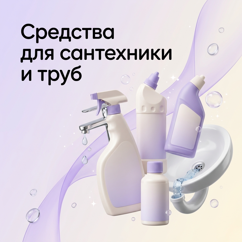 Средства для сантехники и труб