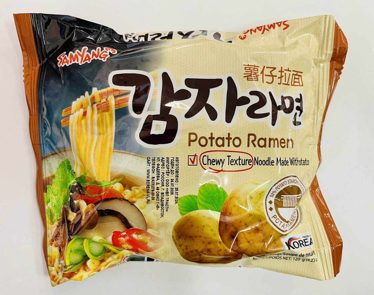 Картофельный рамен Samyang