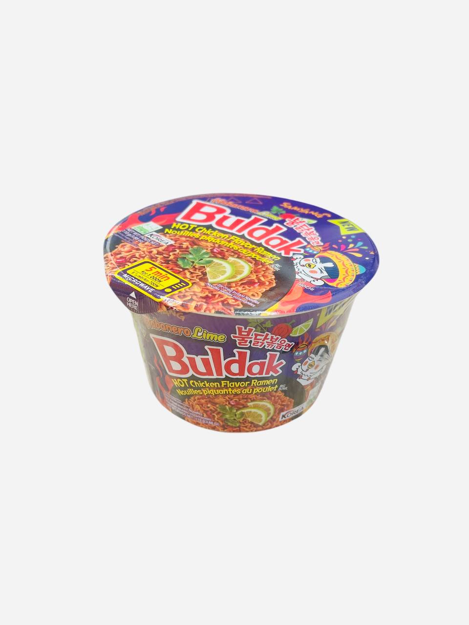 Лапша Samyang Buldak курица с лаймом с острым сдобренным соусом(Б.Банка)