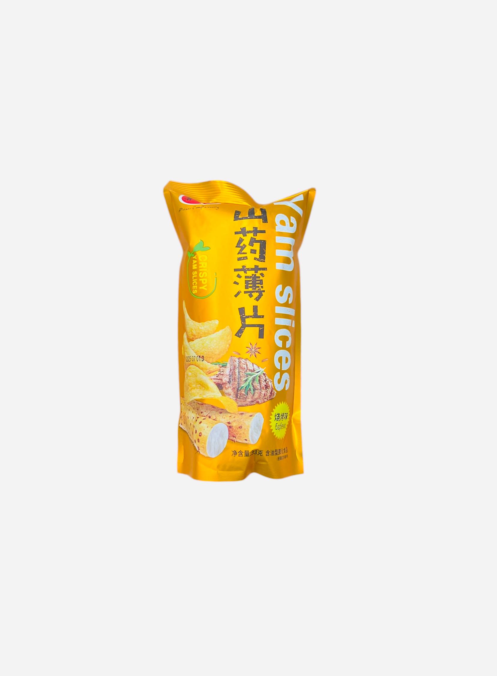 Чипсы Yam slices со вкусом барбекю