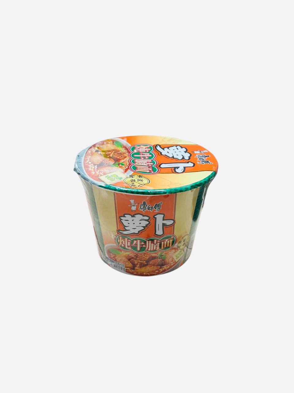Лапша Kangshifu двойная с говяжьей грудинкой и редисом(банка)